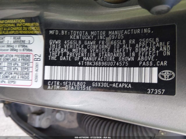 2006 Toyota AVALON LIMITED 照片 9