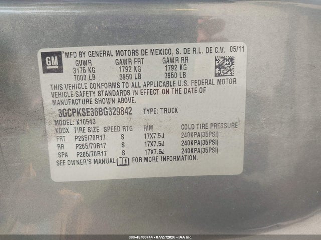 صورة 9 لـ 2011 Chevrolet SILVERADO 1500 LT