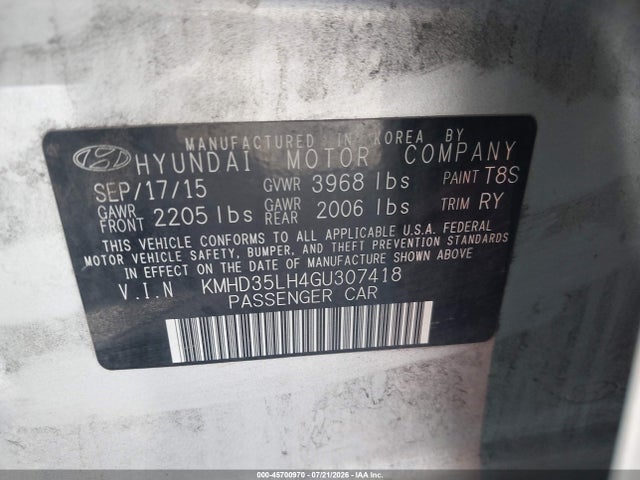 صورة 9 لـ 2016 Hyundai ELANTRA GT