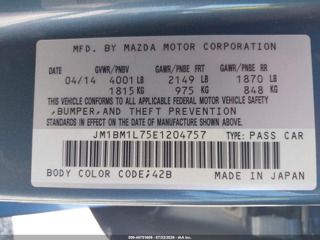 2014 Mazda MAZDA3 I TOURING — фото 9