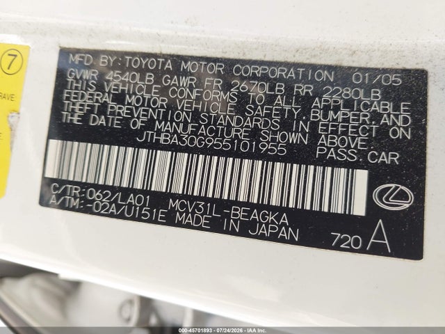 2005 Lexus ES 330 照片 9