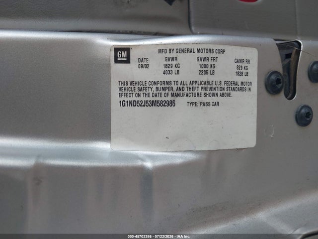 2003 Chevrolet MALIBU 照片 8