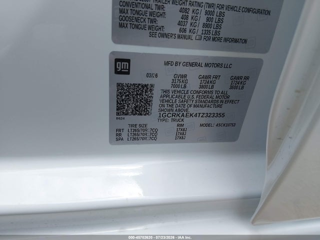 2026 Chevrolet SILVERADO 1500 4WD STANDARD BED WT — фото 9