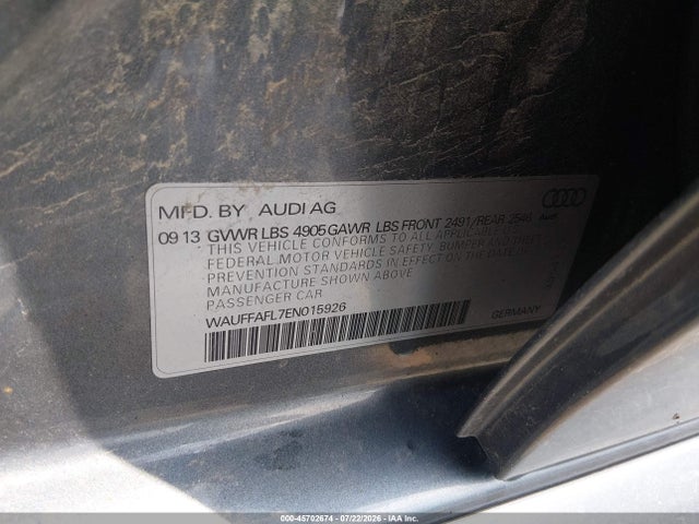 2014 AUDI A4 2.0T PREMIUM — фото 9