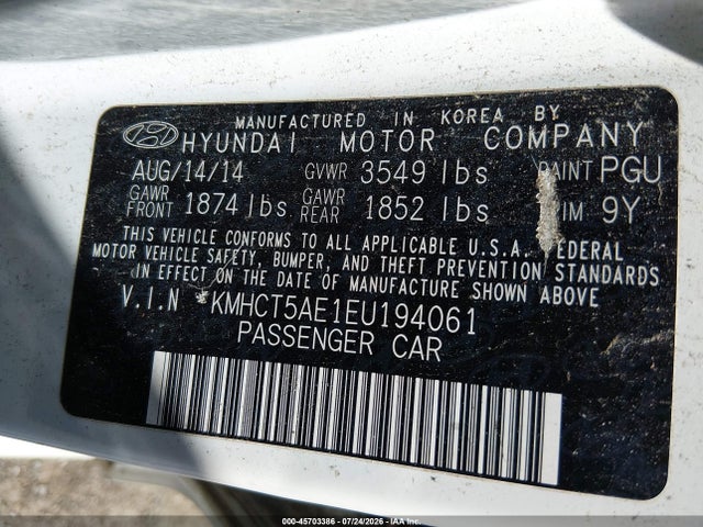 2014 Hyundai ACCENT GS 照片 9