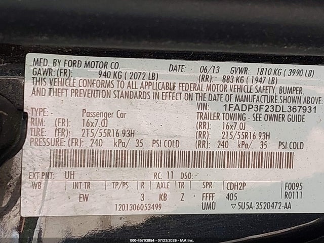 2013 FORD FOCUS SE 照片 9