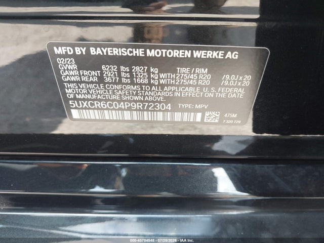2023 BMW X5 XDRIVE40I 9