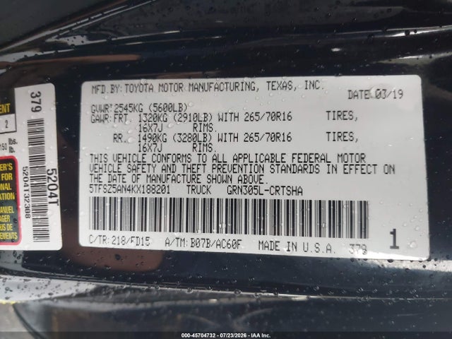 2019 TOYOTA TACOMA TRD OFF ROAD 9