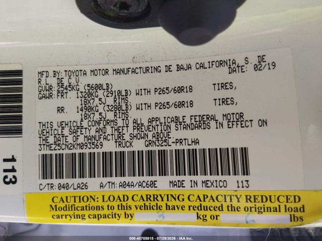 2019 TOYOTA TACOMA LIMITED 9
