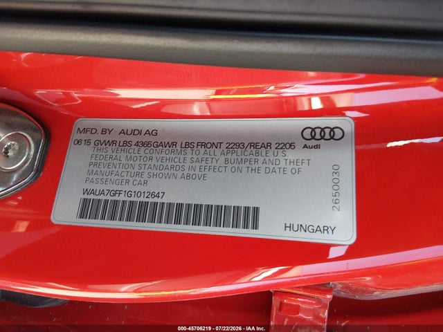 2016 AUDI A3 1.8T PREMIUM 照片 9