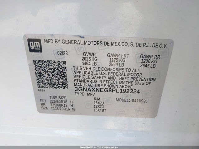 2023 CHEVROLET EQUINOX FWD PREMIER 9