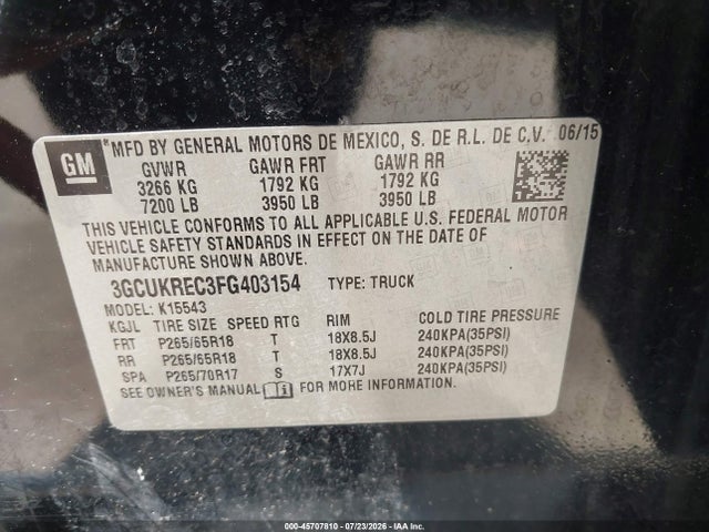 2015 Chevrolet SILVERADO 1500 LT 照片 9