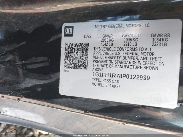 2023 CHEVROLET CAMARO RWD 2SS 9
