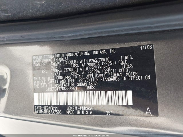 2006 Toyota TUNDRA SR5 V8 photo 9