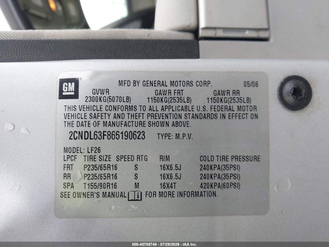 2006 Chevrolet EQUINOX LT 照片 9
