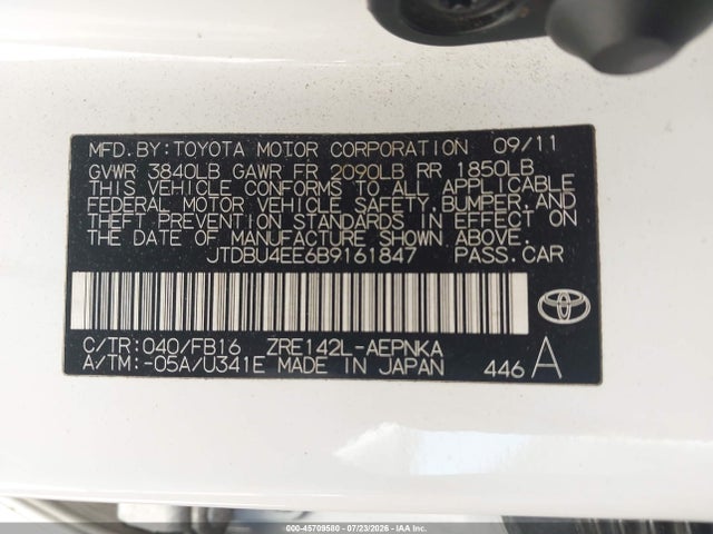 2011 Toyota COROLLA LE 照片 9
