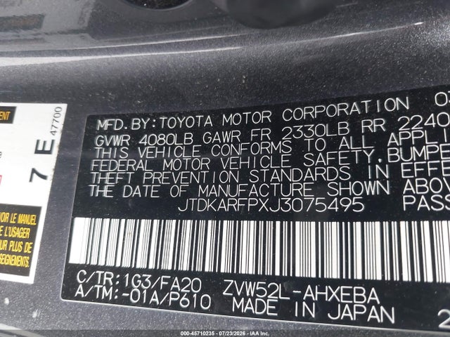 2018 Toyota PRIUS PRIME PLUS 照片 9