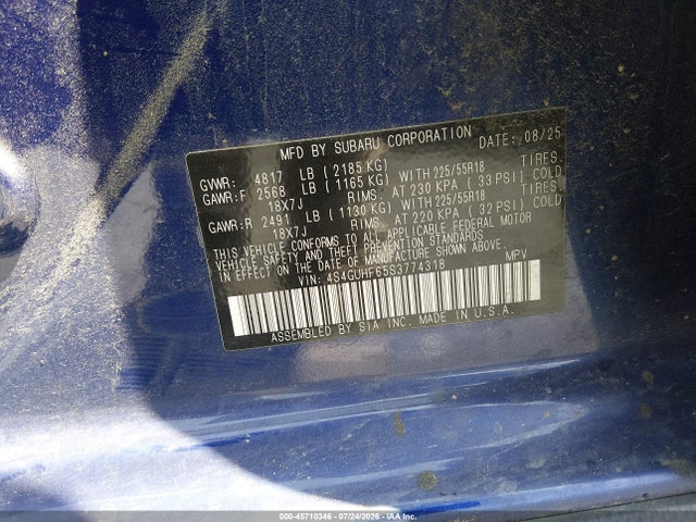 2025 SUBARU CROSSTREK SPORT 9