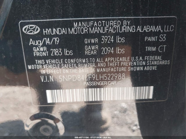 صورة 9 لـ 2020 Hyundai ELANTRA SEL