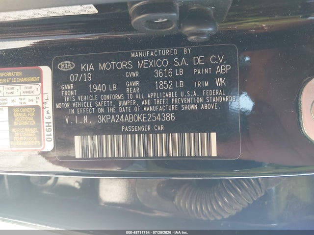 2019 KIA RIO LX 9