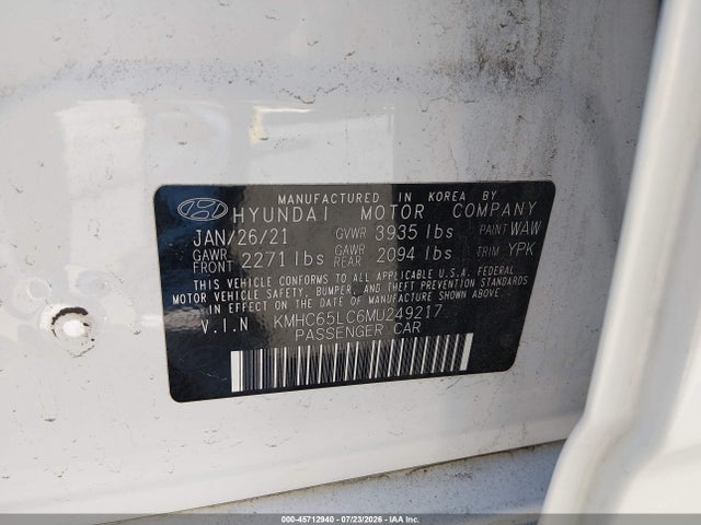 صورة 9 لـ 2021 Hyundai IONIQ HYBRID BLUE