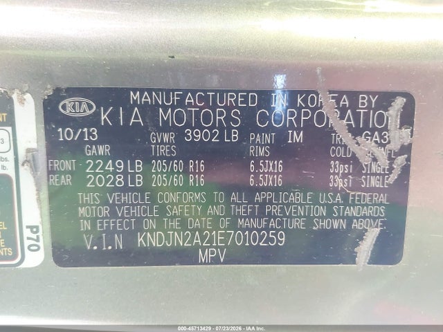 2014 KIA SOUL 照片 9