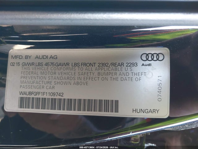 2015 AUDI A3 2.0T PREMIUM — фото 9