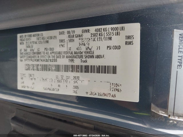 2019 FORD TRANSIT-250 9