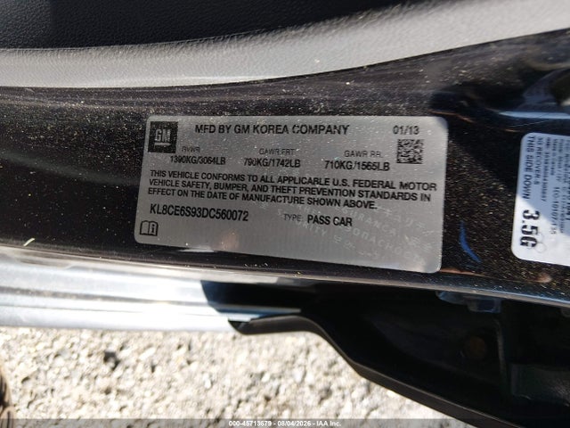2013 Chevrolet SPARK 2LT MANUAL — фото 9