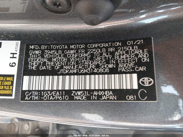 2021 Toyota PRIUS LIMITED 照片 9