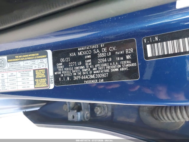 2021 KIA FORTE GT MANUAL 9