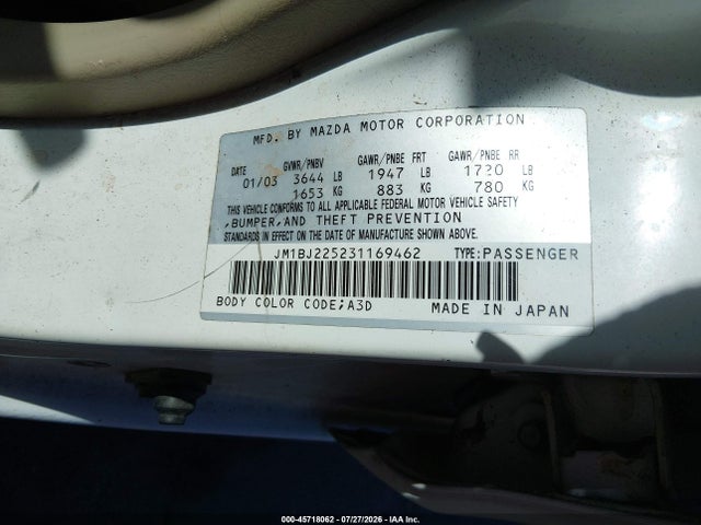 2003 Mazda PROTEGE DX/ES/LX 照片 9