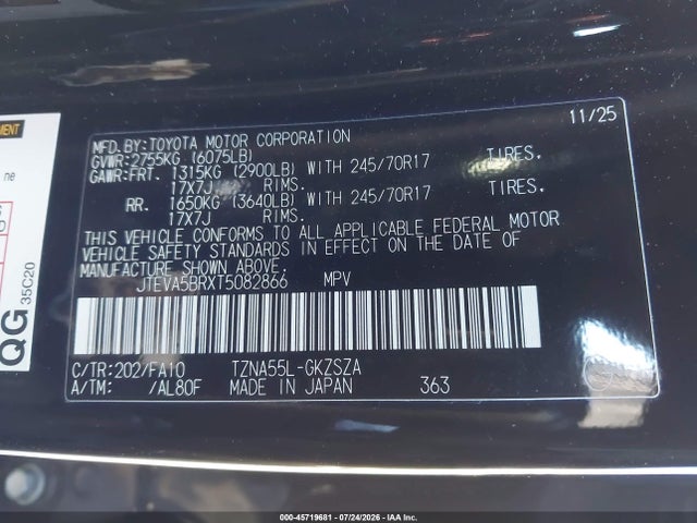 2026 TOYOTA 4RUNNER SR5 9
