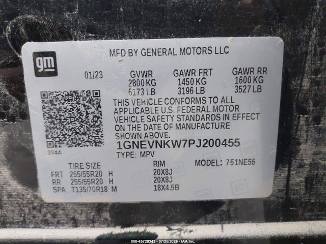 2023 CHEVROLET TRAVERSE AWD HIGH COUNTRY 9