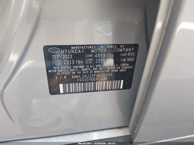 2023 HYUNDAI SONATA HYBRID BLUE 9