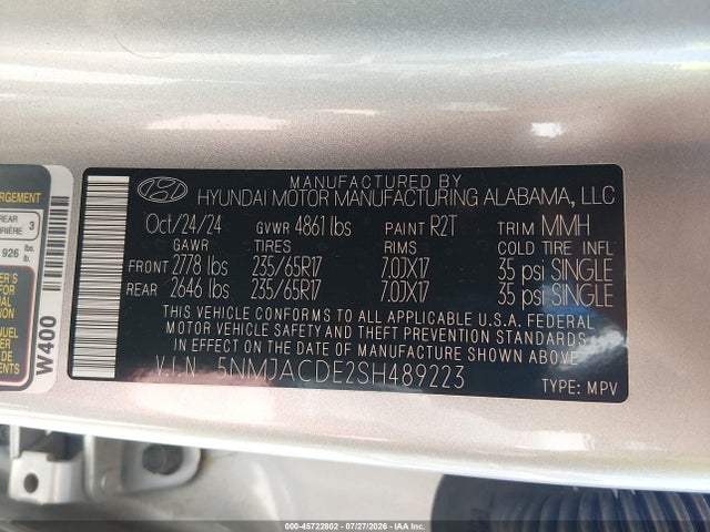 2025 HYUNDAI TUCSON SE 9