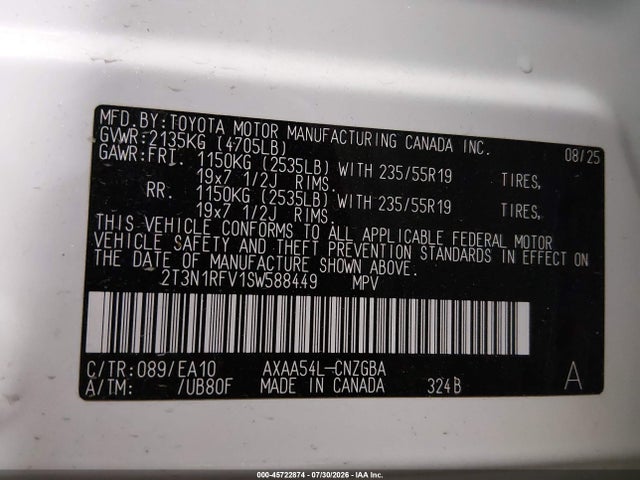 2025 TOYOTA RAV4 LIMITED 9