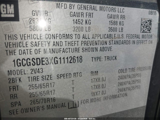 2016 Chevrolet COLORADO 2WD Z71 照片 9