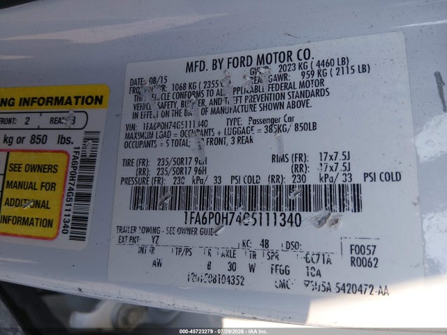 2016 FORD FUSION SE 照片 9