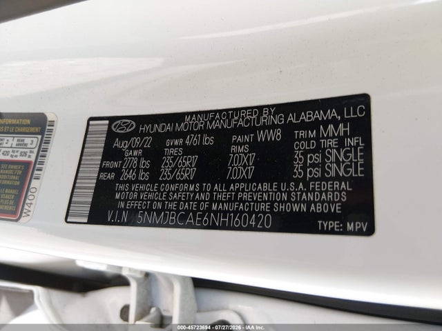 2022 HYUNDAI TUCSON SEL 9