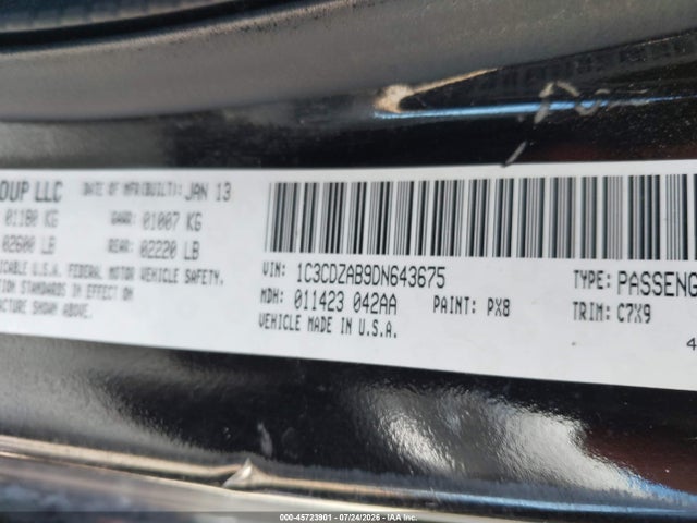 2013 Dodge AVENGER SE photo 9