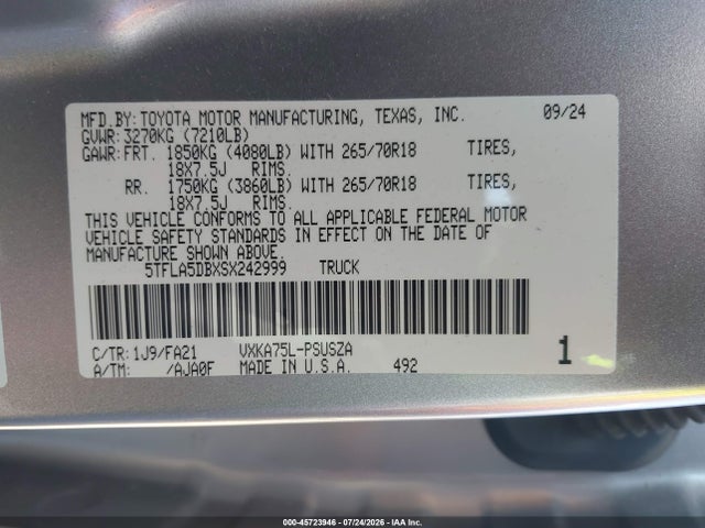 2025 TOYOTA TUNDRA SR5 9