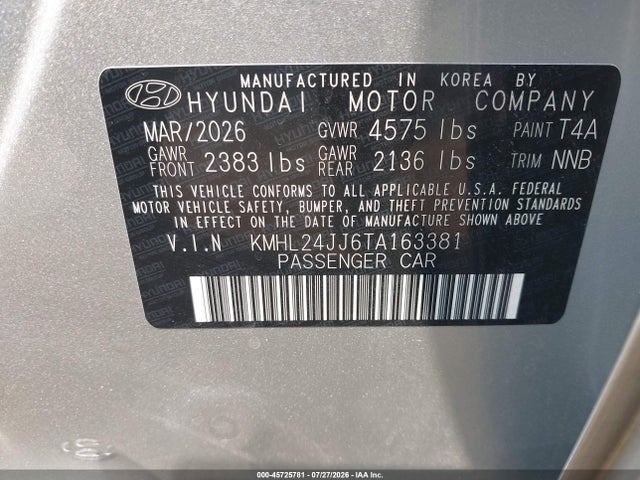 2026 Hyundai SONATA HYBRID BLUE 照片 9
