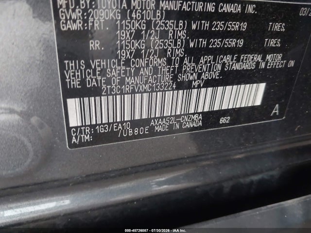 2021 TOYOTA RAV4 XLE PREMIUM 9