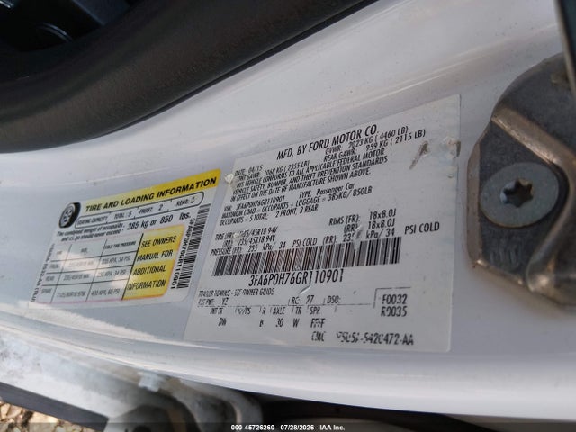 صورة 9 لـ 2016 FORD FUSION SE