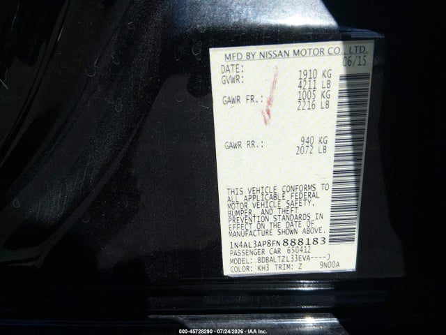 صورة 9 لـ 2015 Nissan ALTIMA 2.5 SL