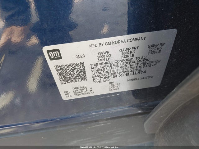 2023 CHEVROLET TRAILBLAZER AWD ACTIV 9