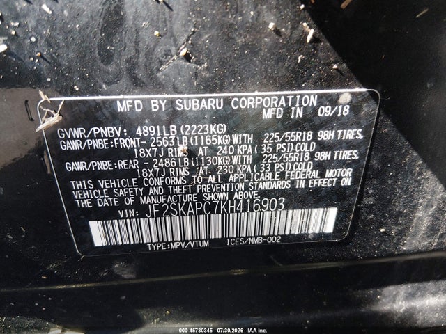 2019 SUBARU FORESTER SPORT 9