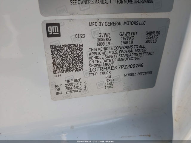 2023 GMC SIERRA 1500 2WD STANDARD BOX PRO — фото 9