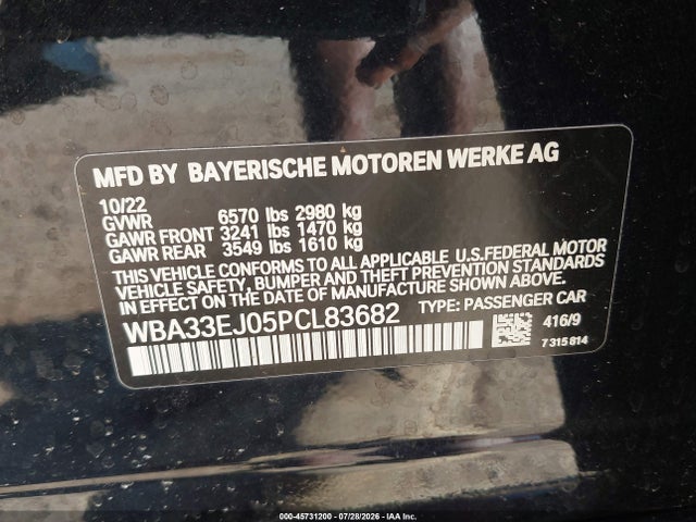 2023 BMW 760 I XDRIVE 9